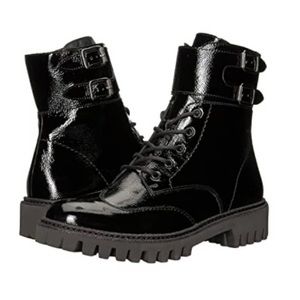 Paul Green Black Combat & Moto Boots